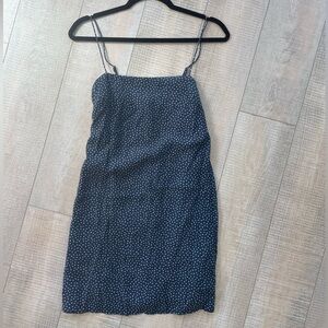 Abercrombie Navy Polka Dot Shift Dress